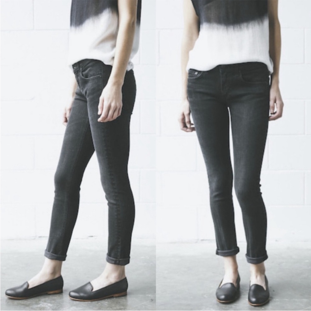 Rag & Bone Tomboy Jeans Gray Black Size 27